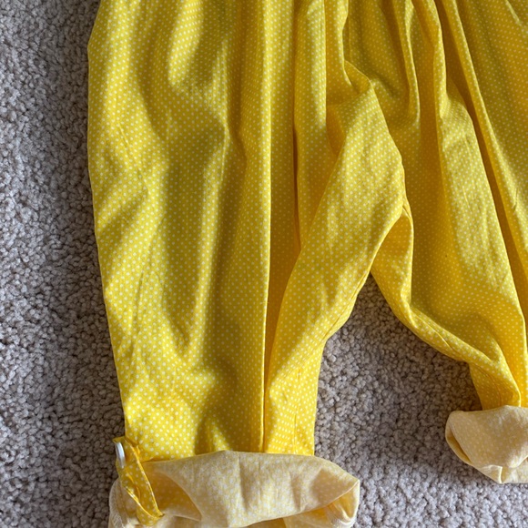 Like new, yellow beach romper jumpsuit 7/8 - Picture 3 of 4